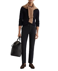 Reiss Men's Dobby Cotton pique Chino Pants