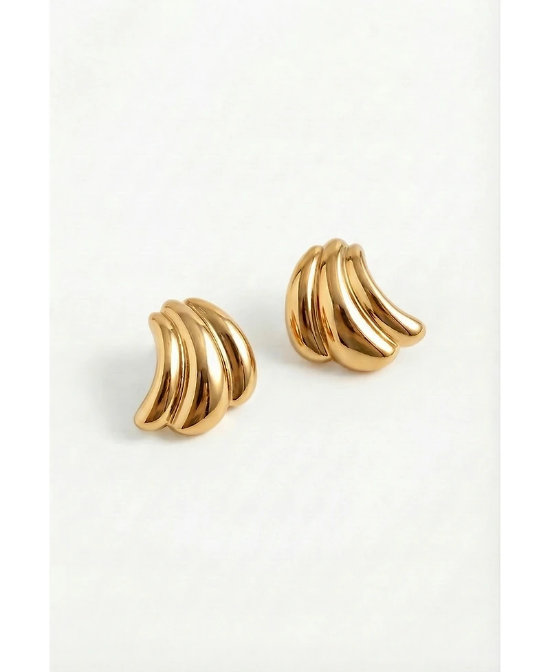 Joey Baby Sculptural Curve Stud Earrings