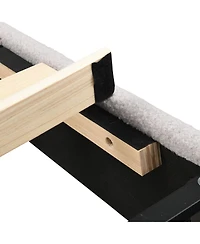 Streamdale Furniture King Size Upholstered Bed Frame With High Headboard And Footboard
