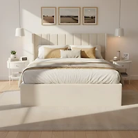 Streamdale Furniture Large-capacity upholstered storage bed with drawers ,King