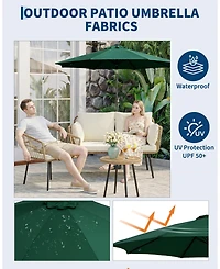 gaomon Garden Backyard Outdoor Patio Market Table Umbrella for Deck and Poolside