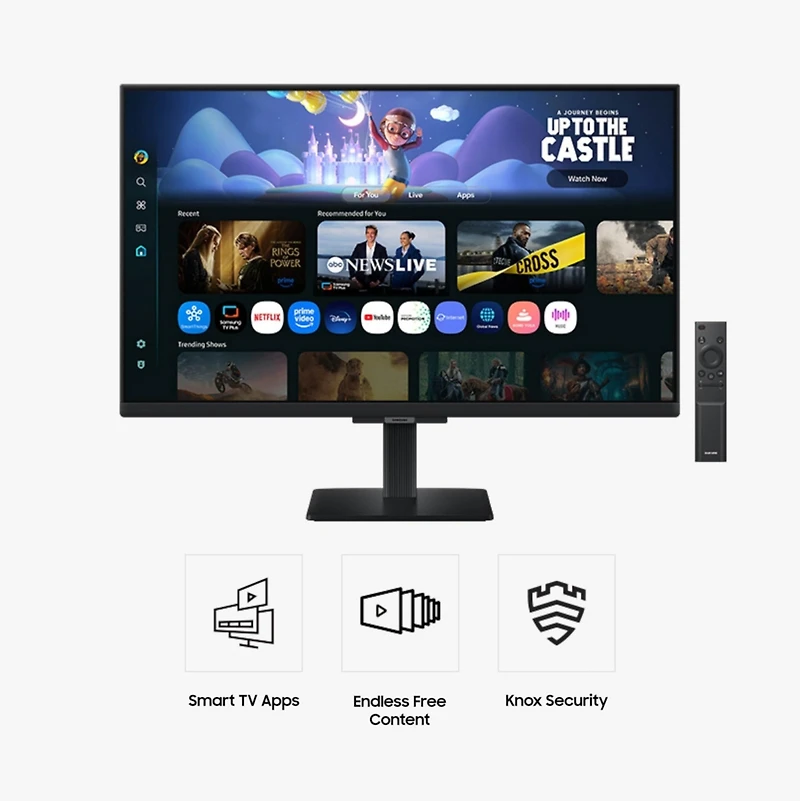 Samsung 27-Inch M5 (M50F) Fhd Smart Monitor with Streaming Tv, Speakers, Black, LS27FM502ENXZA