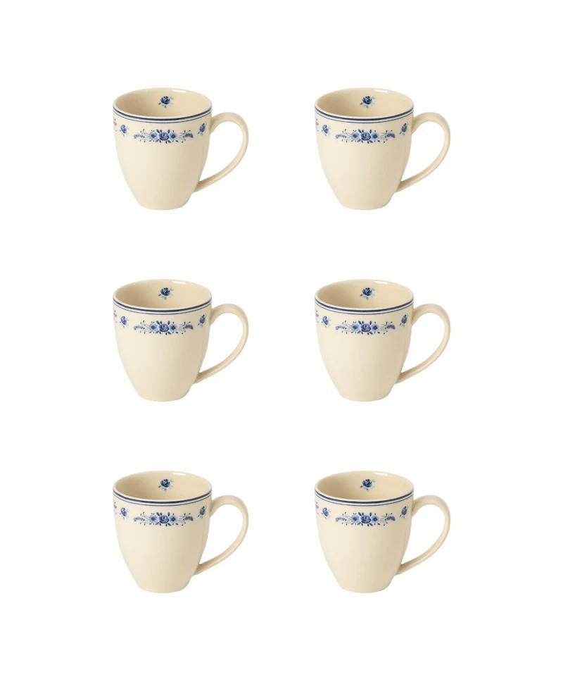 Costa Nova Villa Floral Pattern Mugs, Set of 6