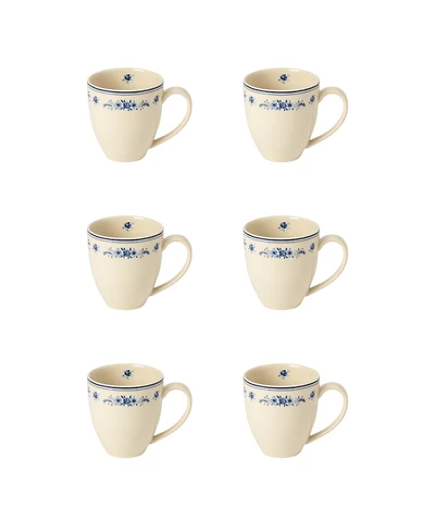 Costa Nova Villa Floral Pattern Mugs, Set of 6
