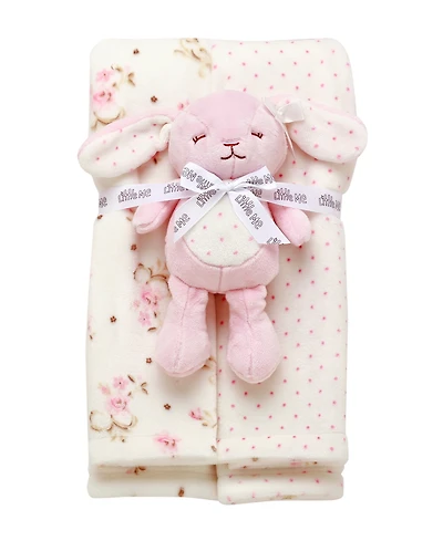 Little Me Baby Bunny Lovey and Blanket, 2-Piece Set