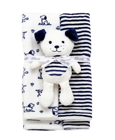 Little Me Baby Puppy Lovey and Blanket, 2-Piece Set