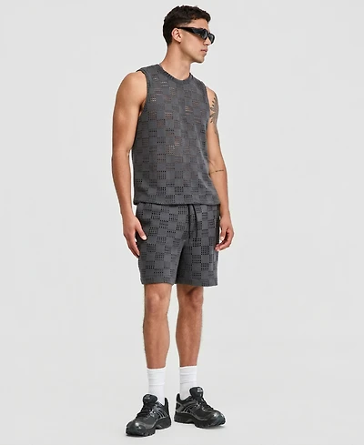 Mode of One Men's Grid Mesh Shorts, Macy's Exclusive