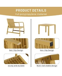 Streamdale Furniture Summer 2-Piece Indoor/Outdoor Patio Conversation Set