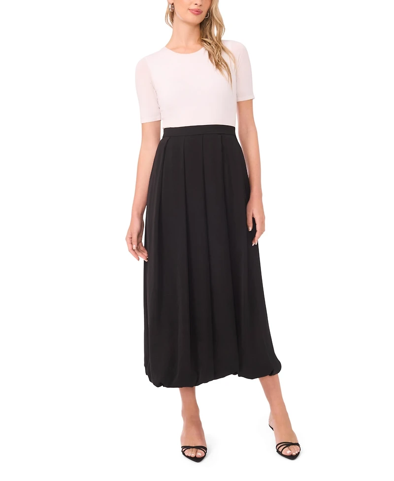Vince Camuto Women's Bubble Hem Midi Skirt