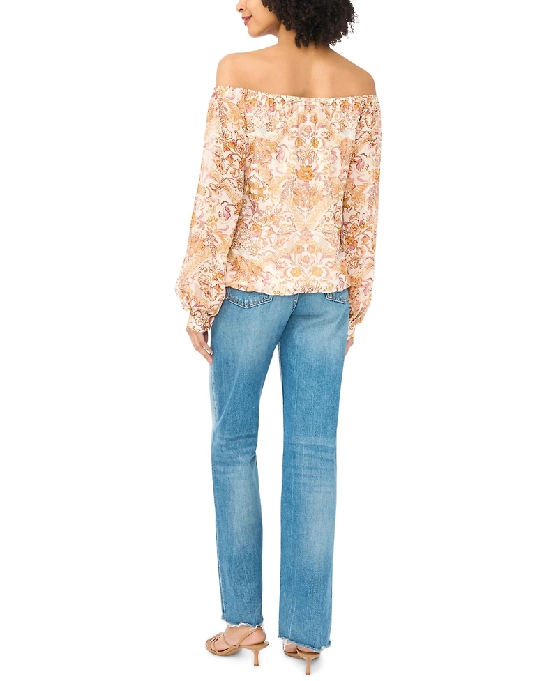 Vince Camuto Women's Off-The-Shoulder Long-Sleeve Blouse
