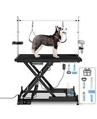 Streamdale Furniture Deluxe Electric Pet Grooming Table, Height Adjustable