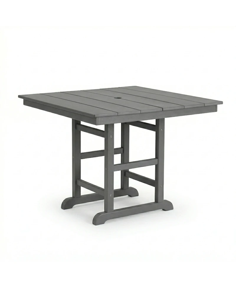 Streamdale Furniture Hdpe Folding Square Outdoor Dining Table