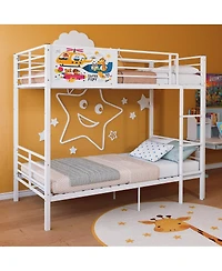 Streamdale Furniture Convertible Metal Bunk Bed for Adults and Kids