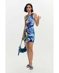 Desigual Women's Short printed strappy dress