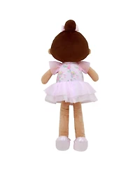 Little Me Baby Girls' 15" Pink Ballerina Plush Doll