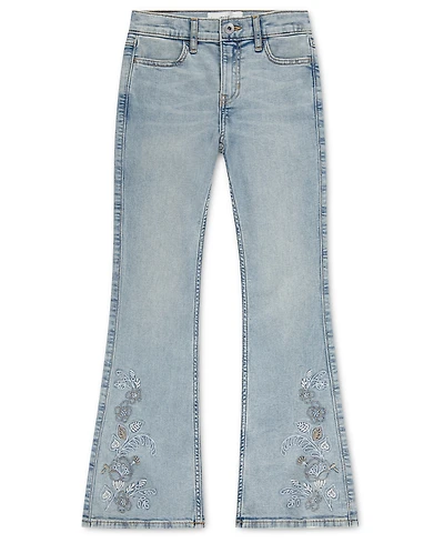 abercrombie kids Girls' 7-16 Floral Trail Flare-Leg Jeans