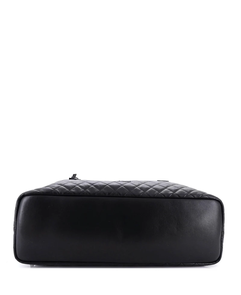 Pre-Owned Saint Laurent Es Giant Travel Bag Quilted Leather