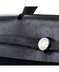 Pre-Owned HERMES Gm Vintage Herbag A Dos Backpack Toile and Leather