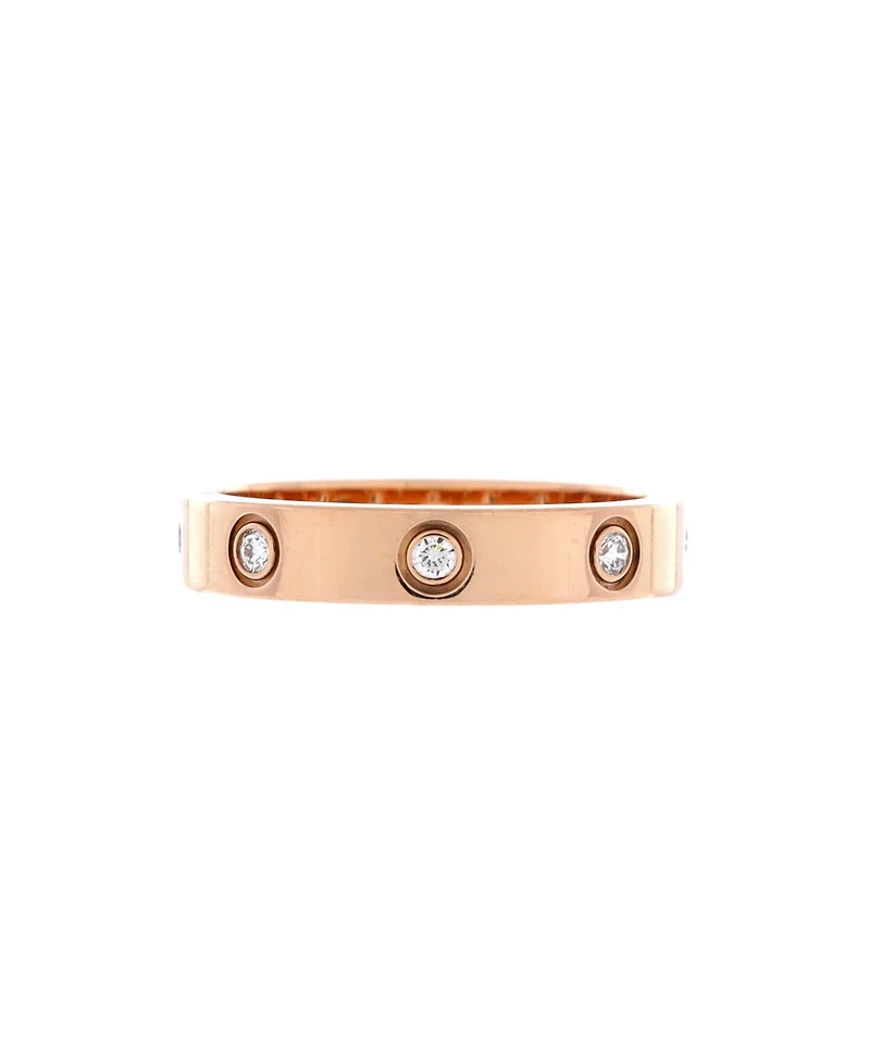 Pre-Owned Cartier Love Wedding Band 8 Diamonds Ring