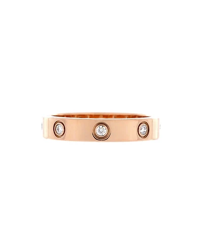 Pre-Owned Cartier Love Wedding Band 8 Diamonds Ring