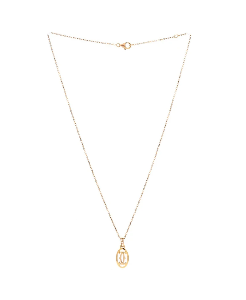 Pre-Owned Cartier Logo Double C Pendant Necklace