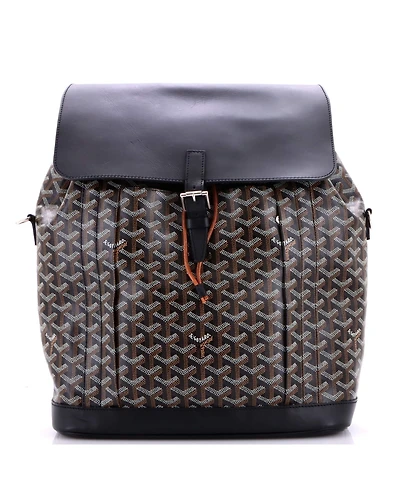 Pre-Owned Goyard Mm Alpin Backpack Coated Canvas