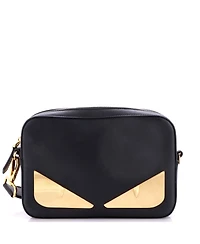 Pre-Owned Fendi Small Monster Camera Messenger Bag Leather