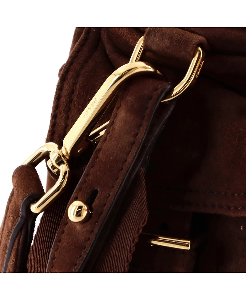 Pre-Owned Prada Medium Explore Shoulder Bag Suede