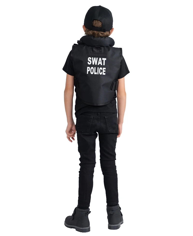 Dress Up America Swat Vest and Cap Set - Kids