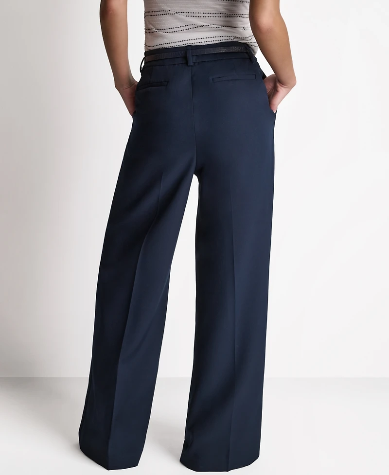 Bcbg Women's Wide-Leg High-Rise Pants