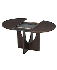 Streamdale Furniture 5 Piece Extendable Round Dining Set with Removable Leaf