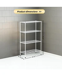Streamdale Furniture 4-Tier Adjustable Metal Wire Storage Rack
