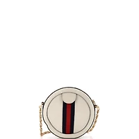 Pre-Owned Gucci Mini Ophidia Round Shoulder Bag Leather