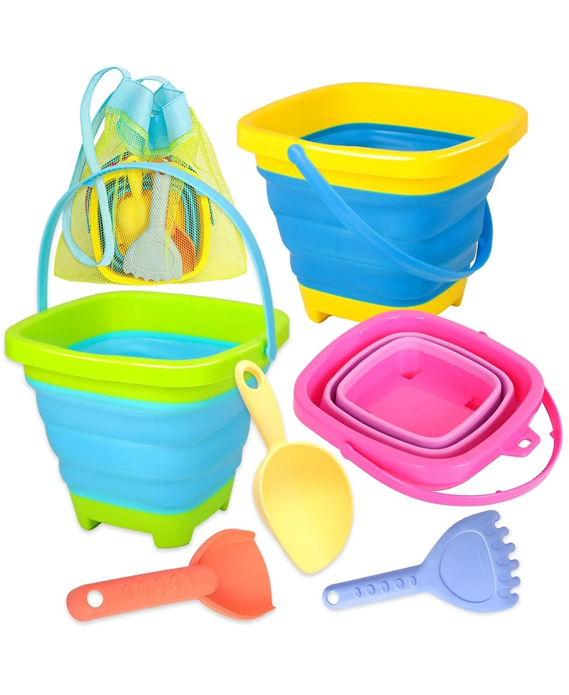 Gnuadz Collapsible Beach Sand Bucket Set With Shovels