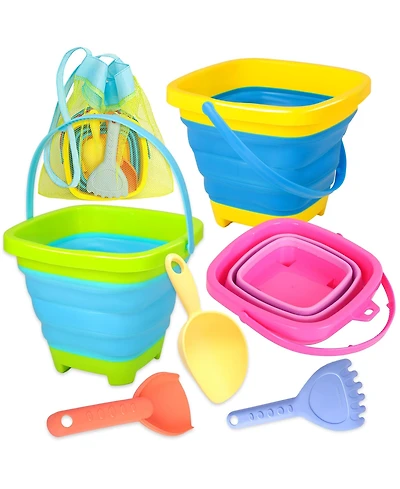 Gnuadz Collapsible Beach Sand Bucket Set With Shovels