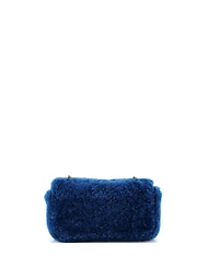 Pre-Owned Fendi Medium Be Baguette Flap Bag Shearling