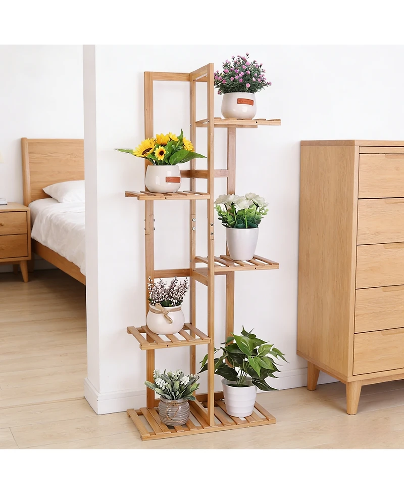 Unho Indoor Plant Shelf for Outdoor Plant Pot Stand for Home, Balcony, Terrace, Garden, Office, Coffee Shop