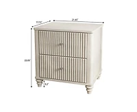 sumyeg 21.65" Wood Storage Cabinet with Metal Handle