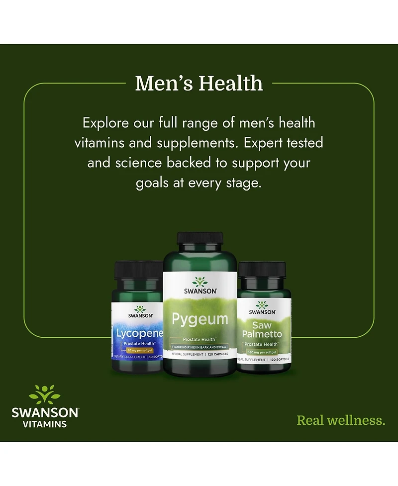 Swanson Saw Palmetto 540 Milligram 250 Capsules Herbal Supplement for Male Prostate Health, Urinary Support and quality Hair Care