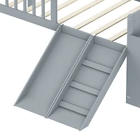 Streamdale Furniture Bed Frame with Storage, Slide, and Ladder