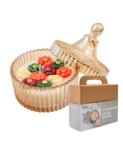 John Bead Decorative Candle Making Kit, Petite Flowers Diy Art Kit for Home Decor Accessories