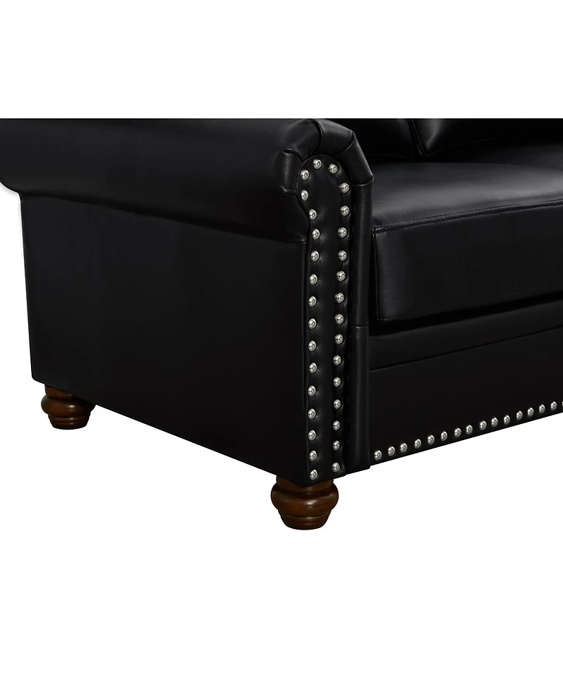 Streamdale Furniture Living Room Sofa with Storage Sofa Sectional Faux Leather