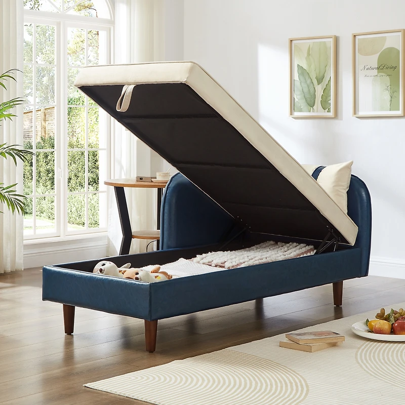 Streamdale Furniture 65" Storage Chaise Lounge Sofa