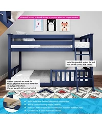Max & Lily Twin over Low Bunk with Single Guard Rail