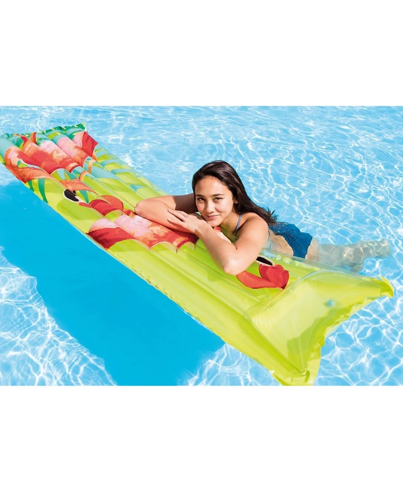 Gnuadz 3PC Inflatable Floating Fashion Mat Vinyl 2 Chambers 220lb