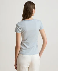 Lauren Ralph Women's Striped Short-Sleeve T-Shirt