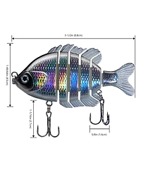 Gnuadz Jointed Panfish Bluegill Swimbait Topwater Bass Lure