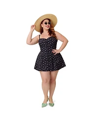 Unique Vintage Plus 1940s Sweetheart Skirted Romper