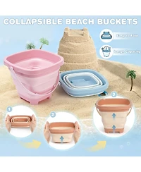 Gnuadz Mesh Shovel Collapsible Bucket Filter Scooper Shell Sifter Sandbox Toys