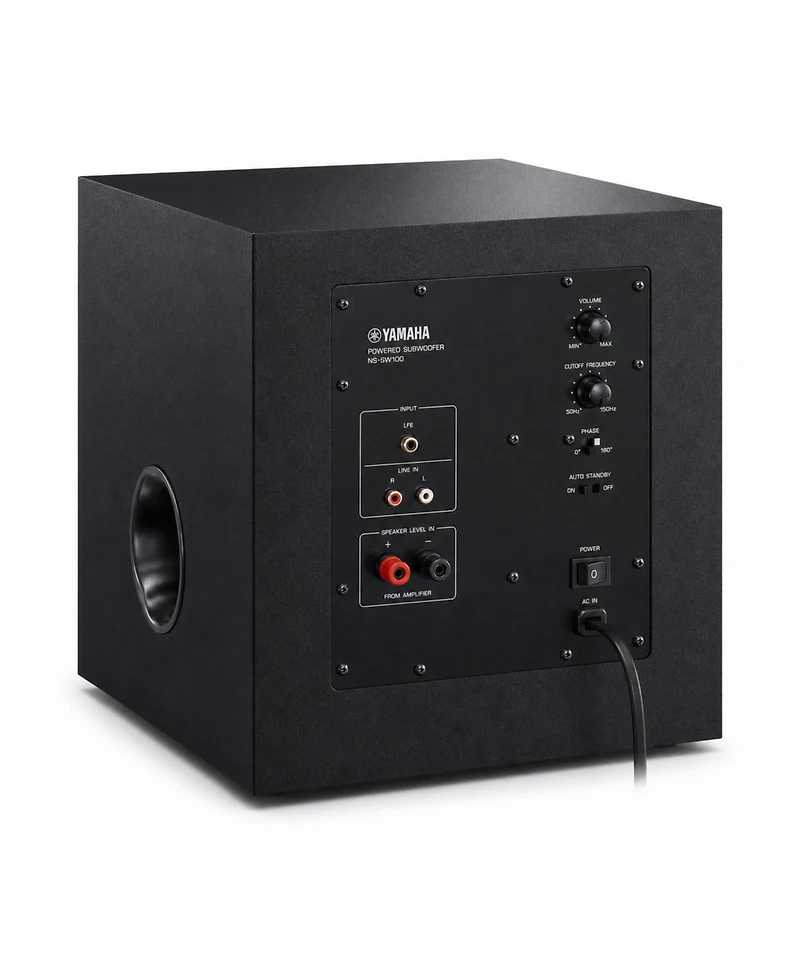 Yamaha Ns-SW050BL 8-Inch 100W Powered Subwoofer